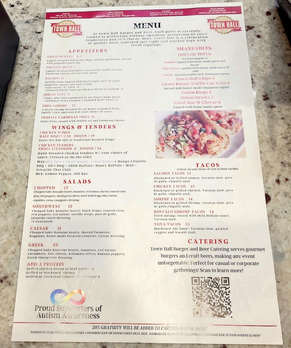 Menu Town Hall Burger & Beer-1