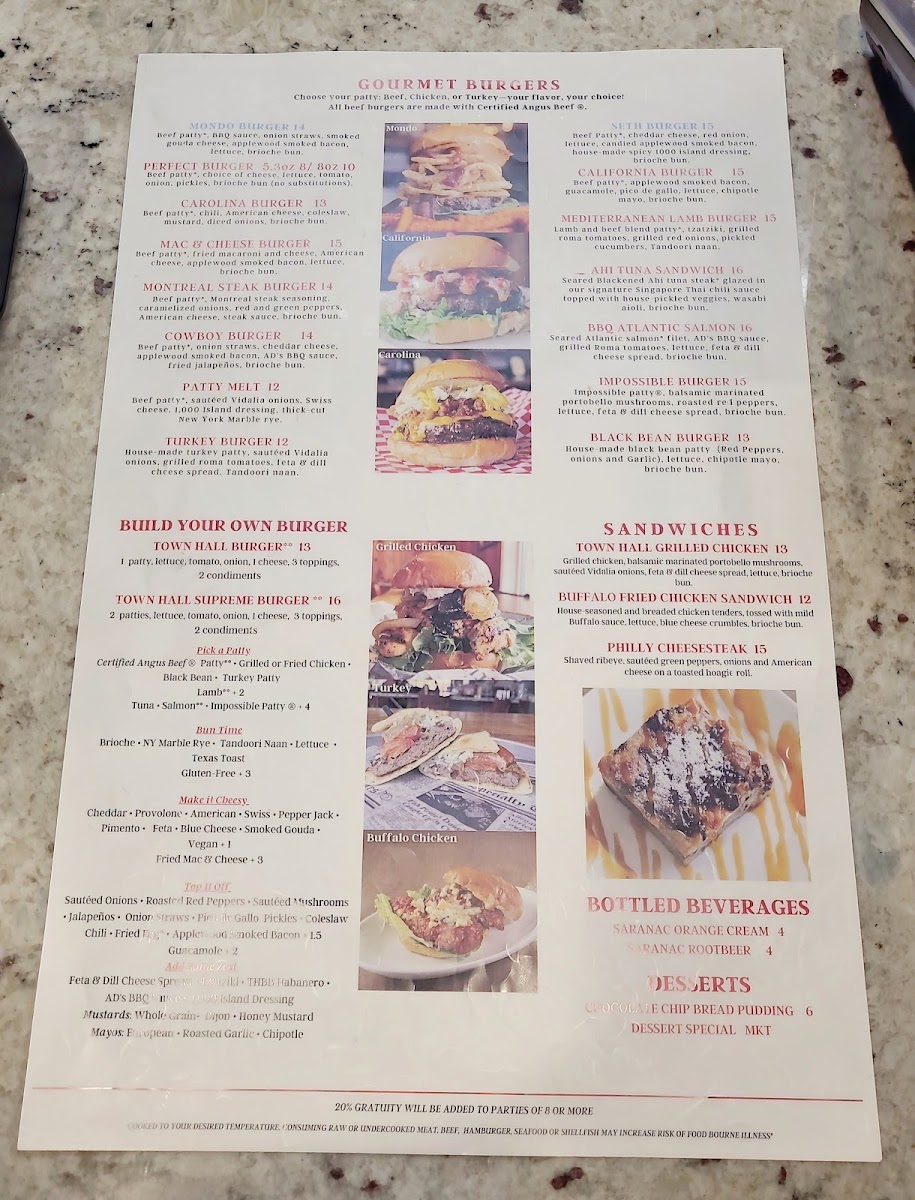 Menu Town Hall Burger & Beer-2