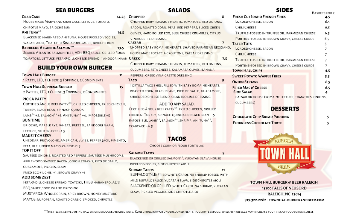 Menu Town Hall Burger & Beer-6