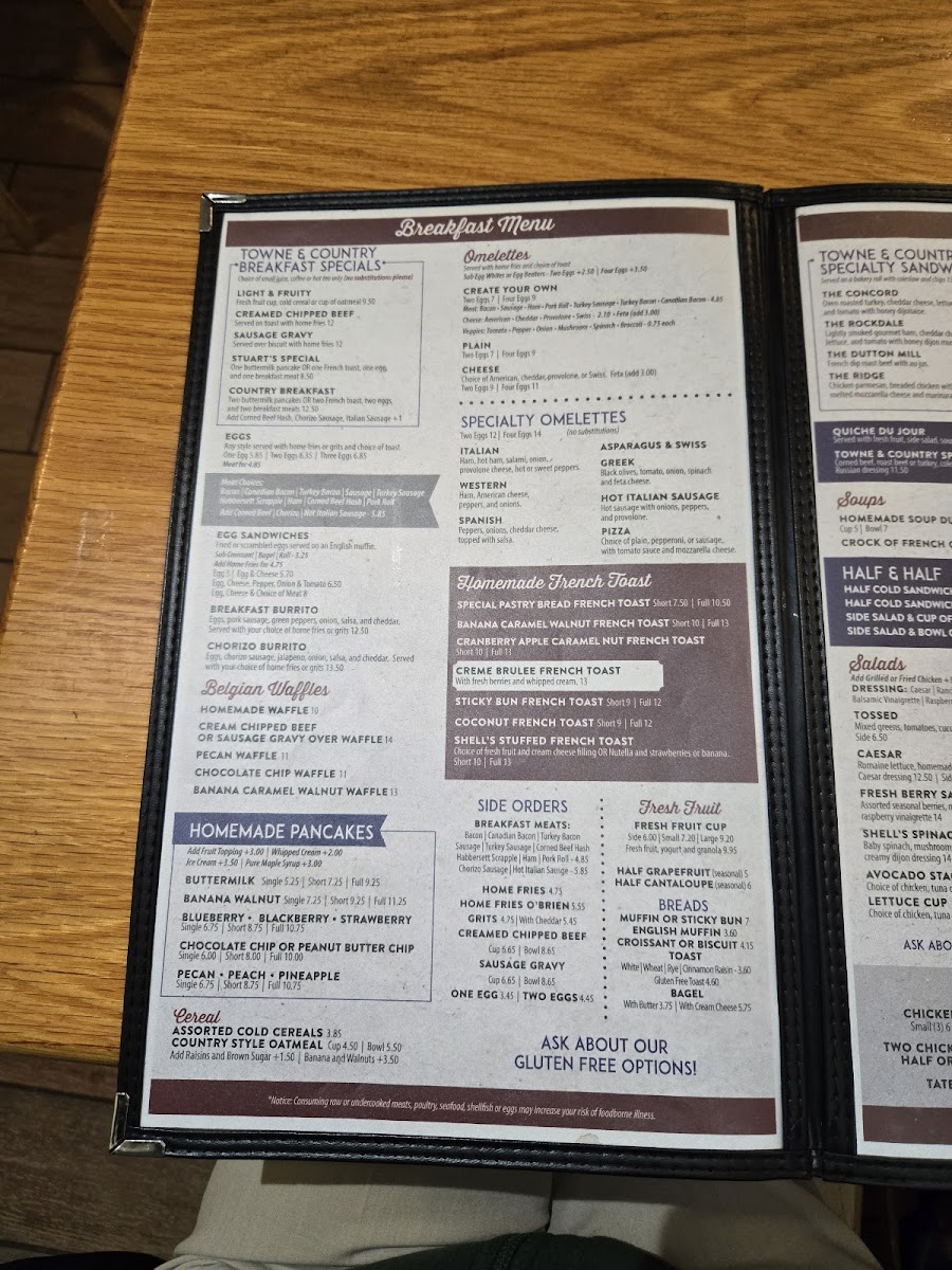 Menu Towne And Country Cafe-5