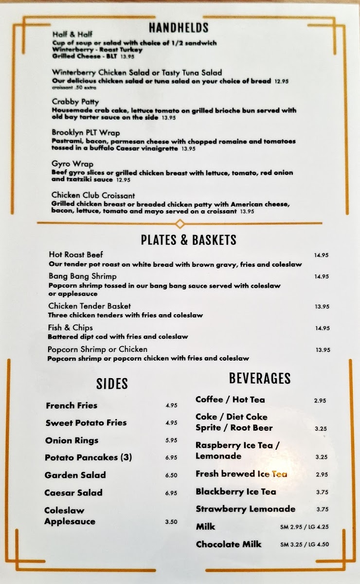 Menu Towne & Country Grille/bakery-5