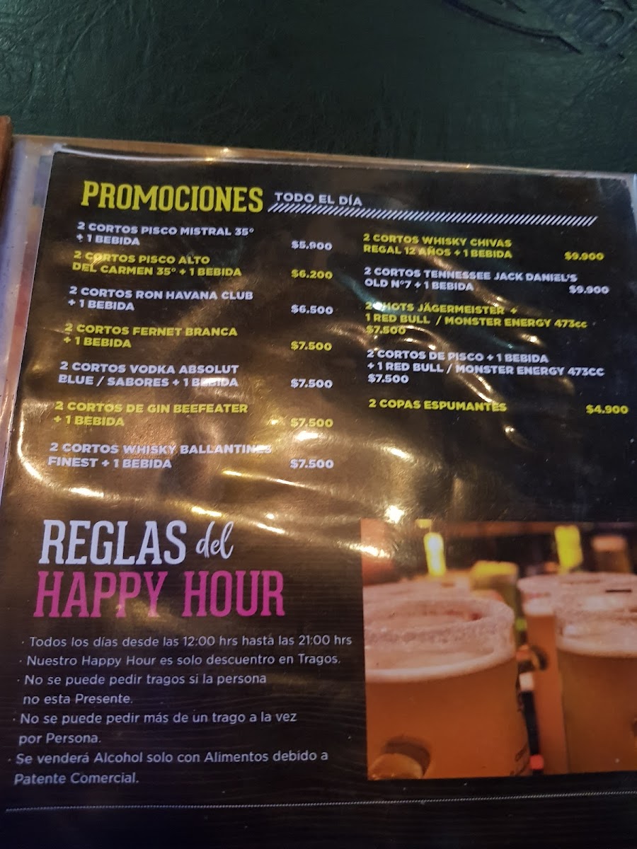 Menu Tpm Bar Manuel Montt-9