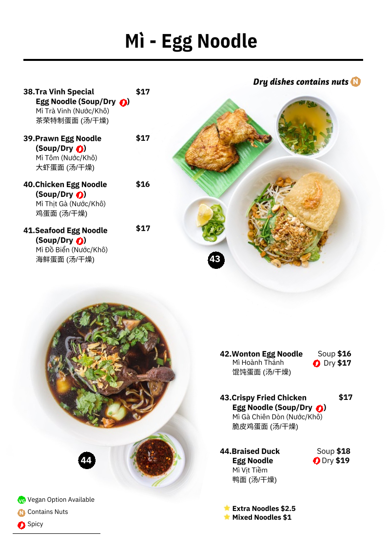 Menu Trà Vinh Vietnamese Restaurant-5
