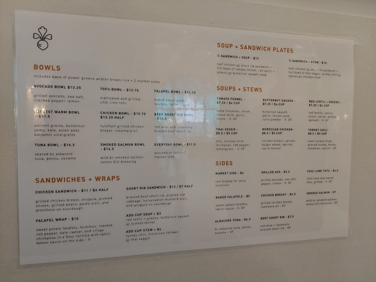Menu Tractor Everyday Healthy Foods - Marine Building-2