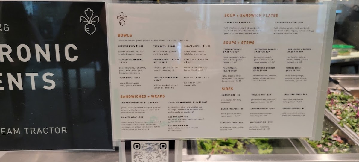 Menu Tractor Everyday Healthy Foods - Marine Building-4