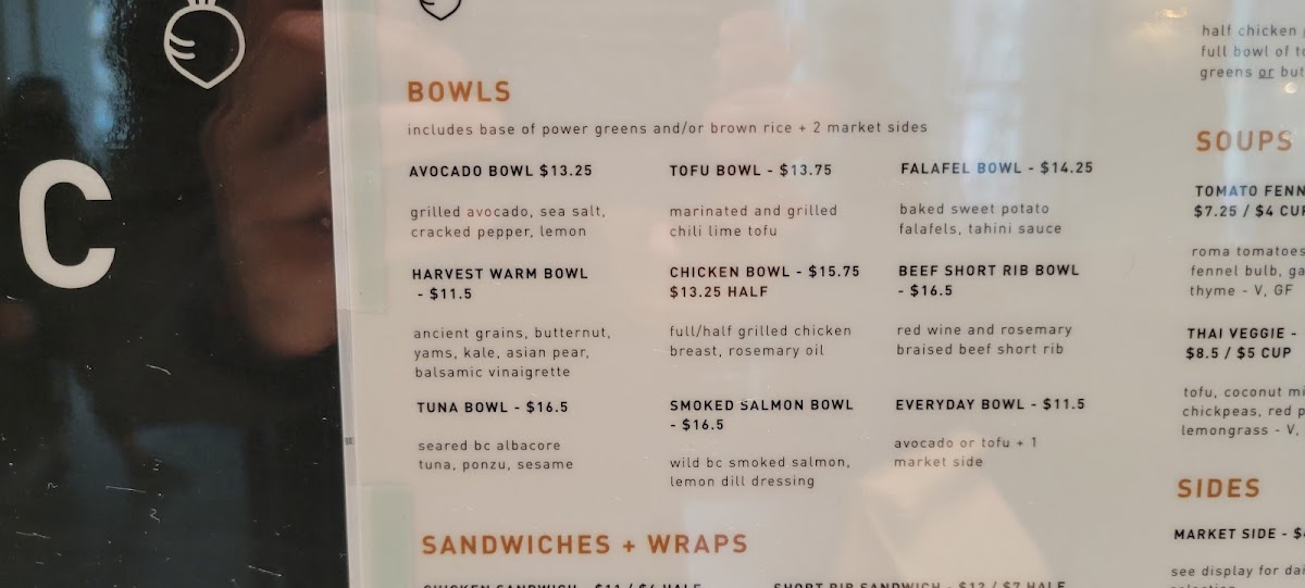 Menu Tractor Everyday Healthy Foods - Marine Building-5