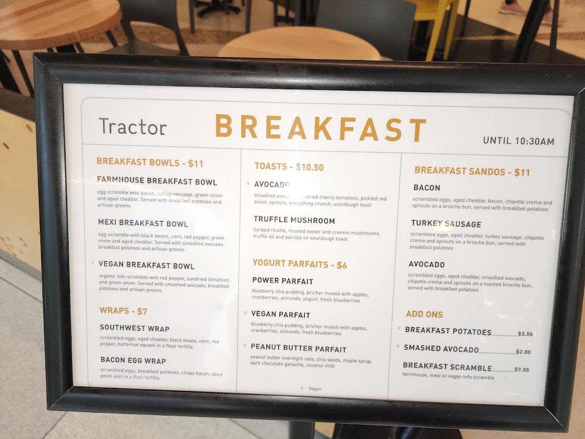 Menu Tractor Everyday Healthy Foods - Pender & Granville-2