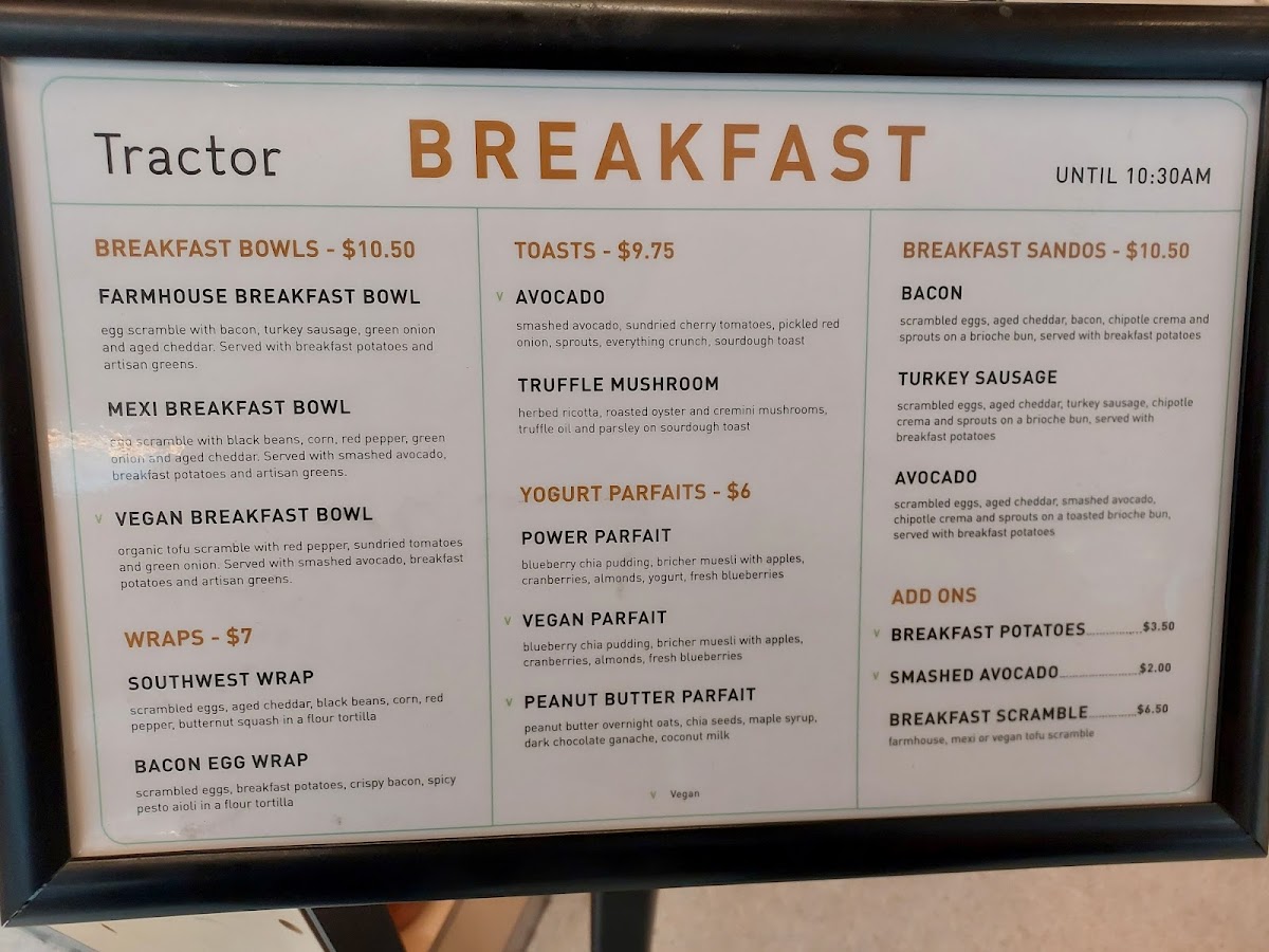 Menu Tractor Everyday Healthy Foods - Pender & Granville-3