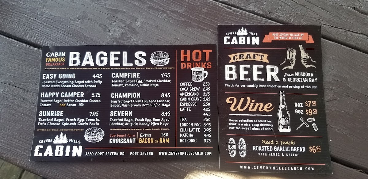 Menu Trading Post Cabin-10