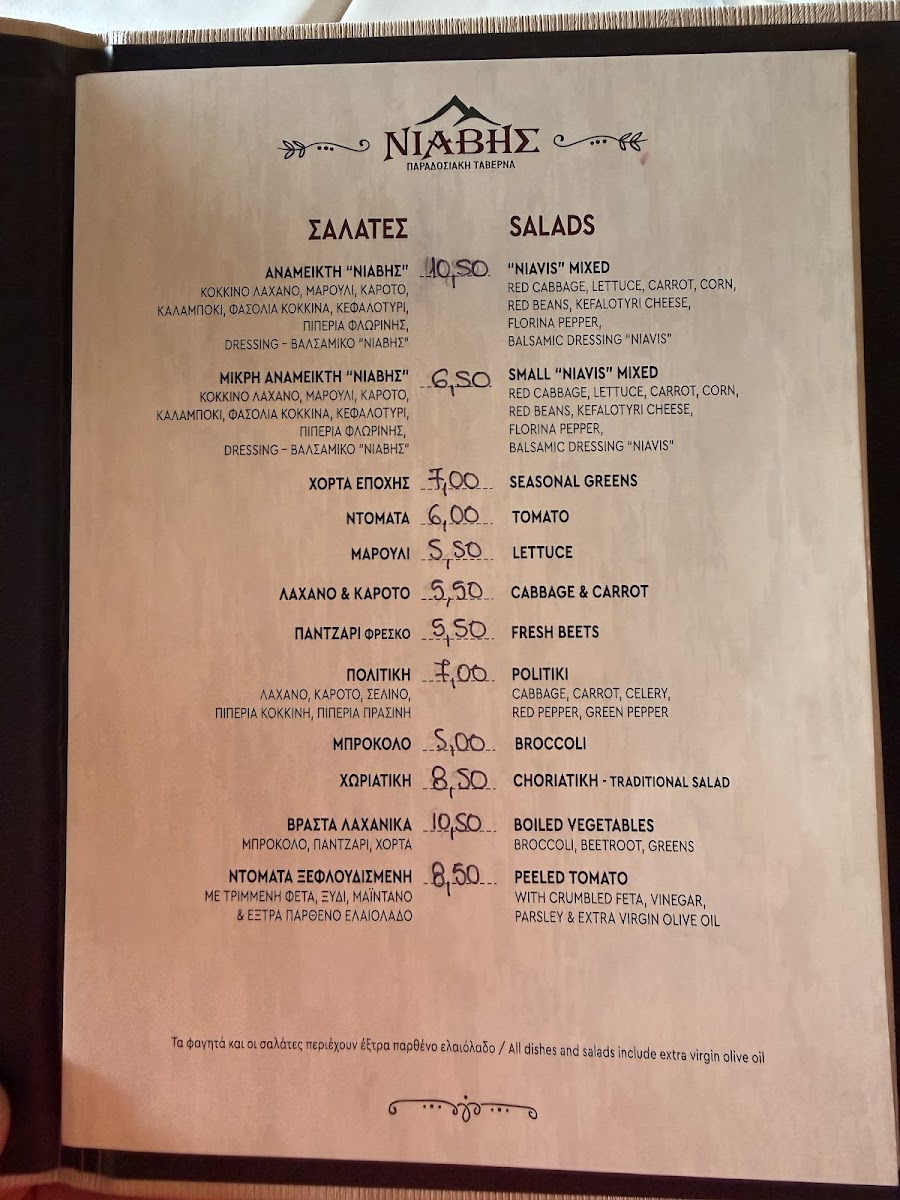 Menu Traditional Tavern «Niavis»-4