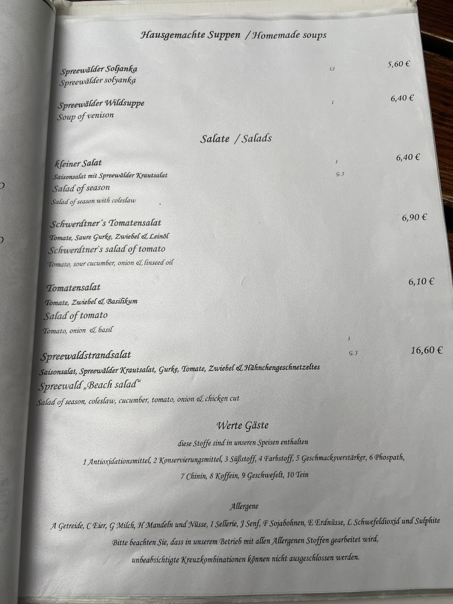 Menu Traditionsgasthaus Zum Grünen Strand Der Spree-10