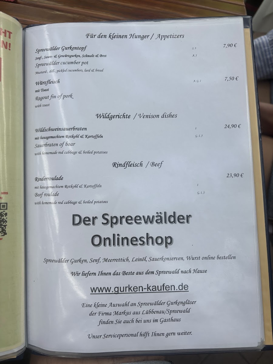 Menu Traditionsgasthaus Zum Grünen Strand Der Spree-5