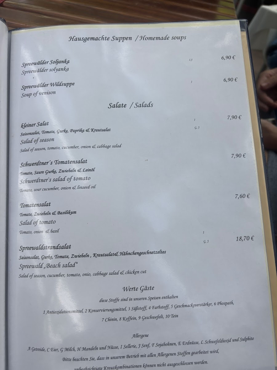 Menu Traditionsgasthaus Zum Grünen Strand Der Spree-7