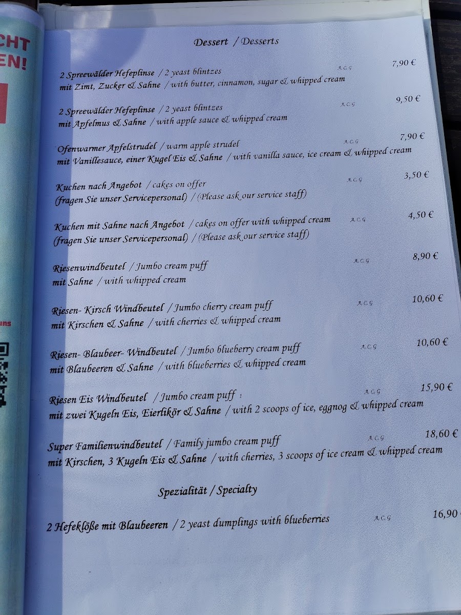 Menu Traditionsgasthaus Zum Grünen Strand Der Spree-9