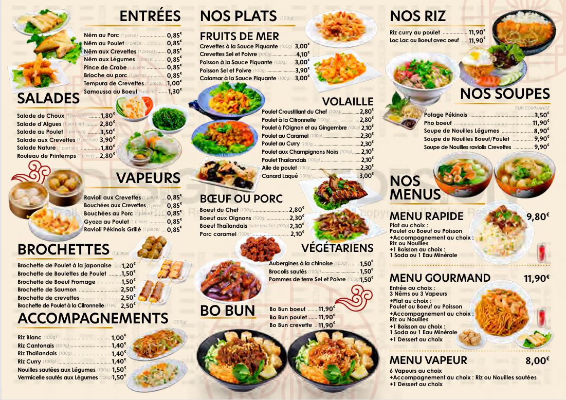 Menu Traiteur D'achères (Chez Lin 78)-1
