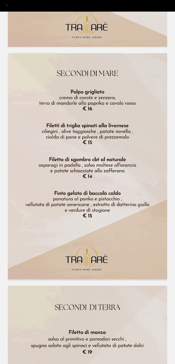 Menu Tramarè Ristorante-1