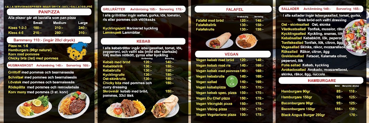Menu Trappan - Pizza - Kebab - Grill - Sallad-1