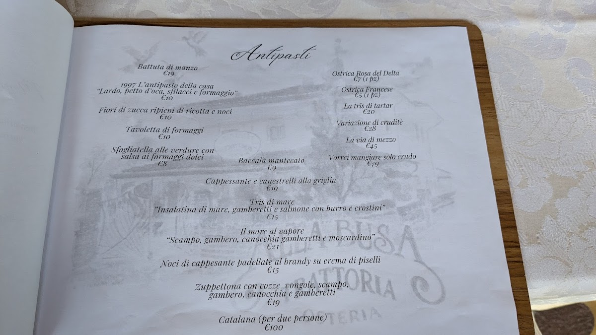 Menu Trattoria Alla Busa Di San Martino Di Venezze-8
