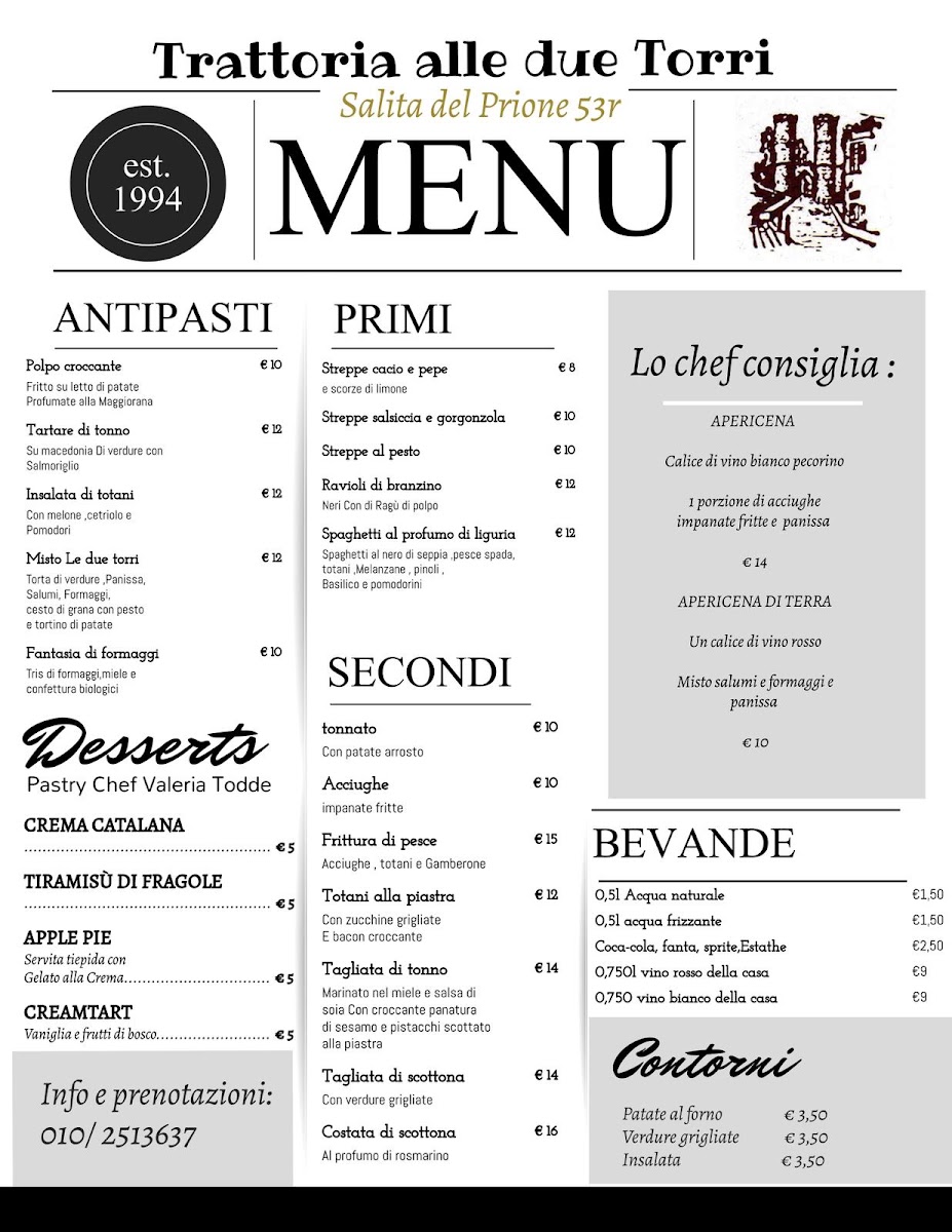 Menu Trattoria Alle Due Torri-5