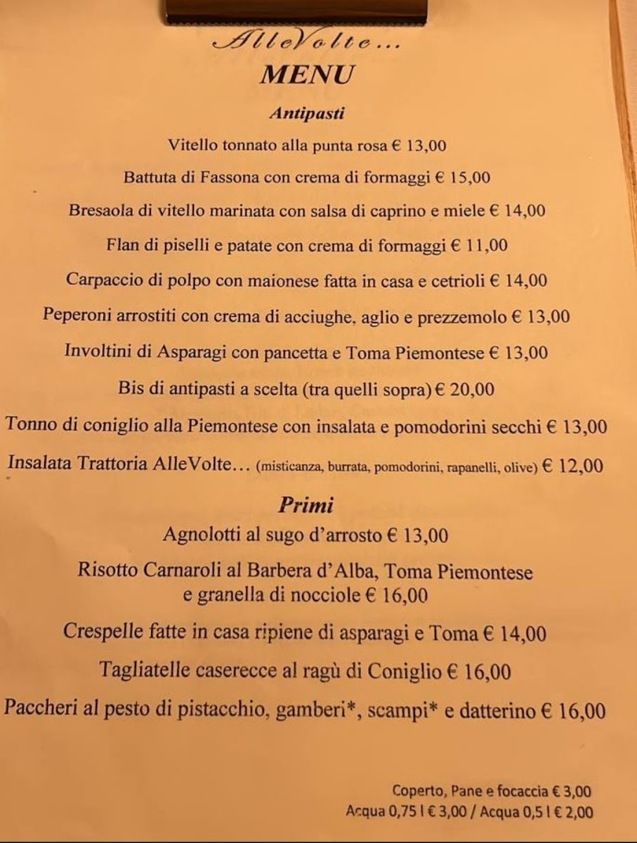 Menu Trattoria Allevolte-1