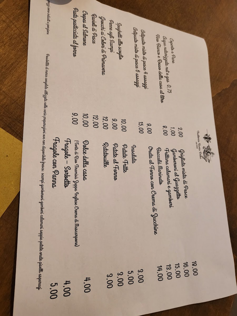 Menu Trattoria Baria Delia-1