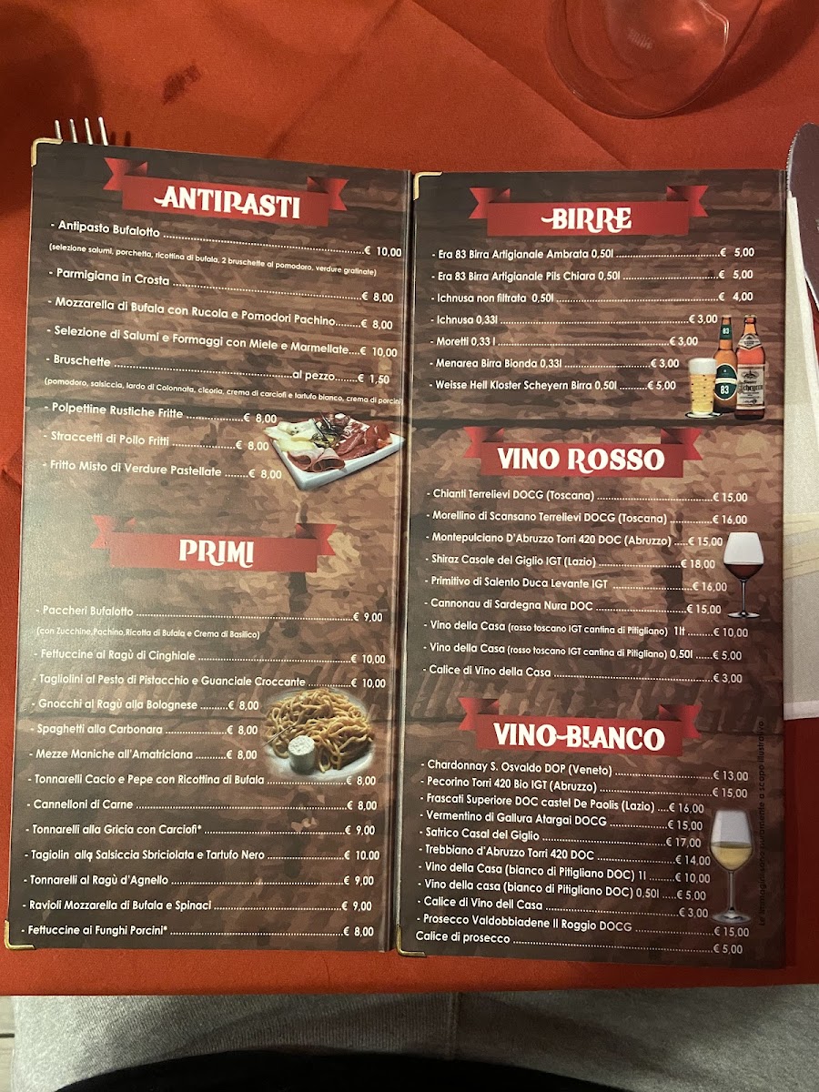 Menu Trattoria Bisteccheria Bufalotto-1