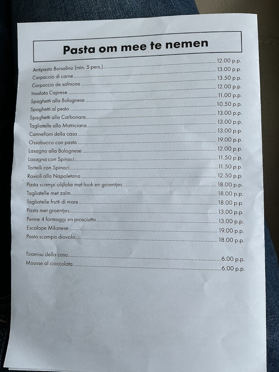 Menu Trattoria Borsalino ????????-1