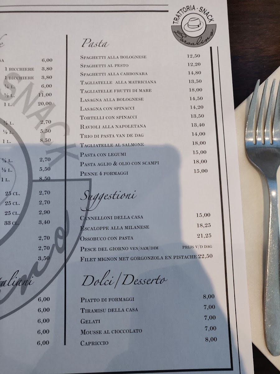 Menu Trattoria Borsalino ????????-8