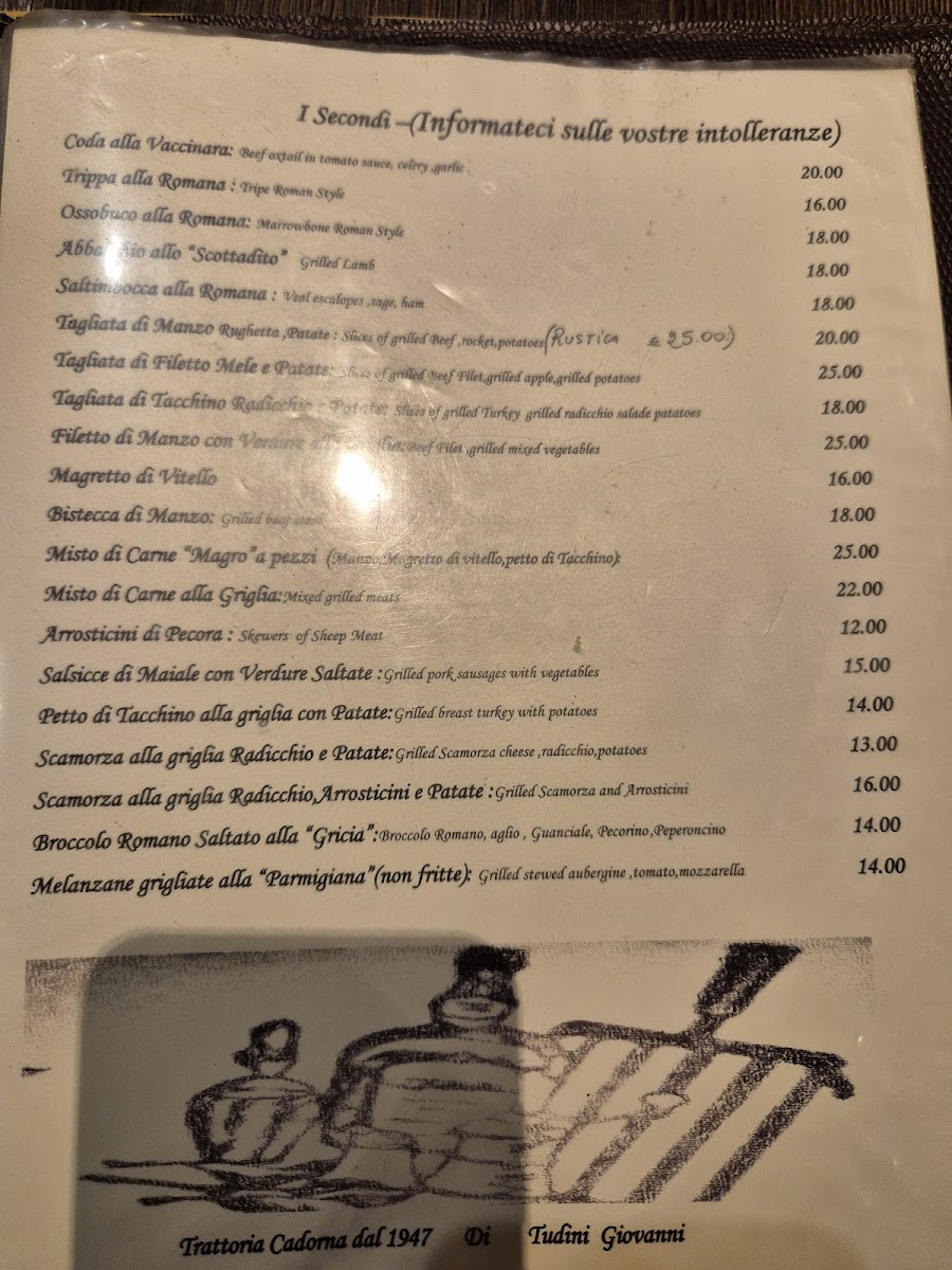 Menu Trattoria Cadorna-2