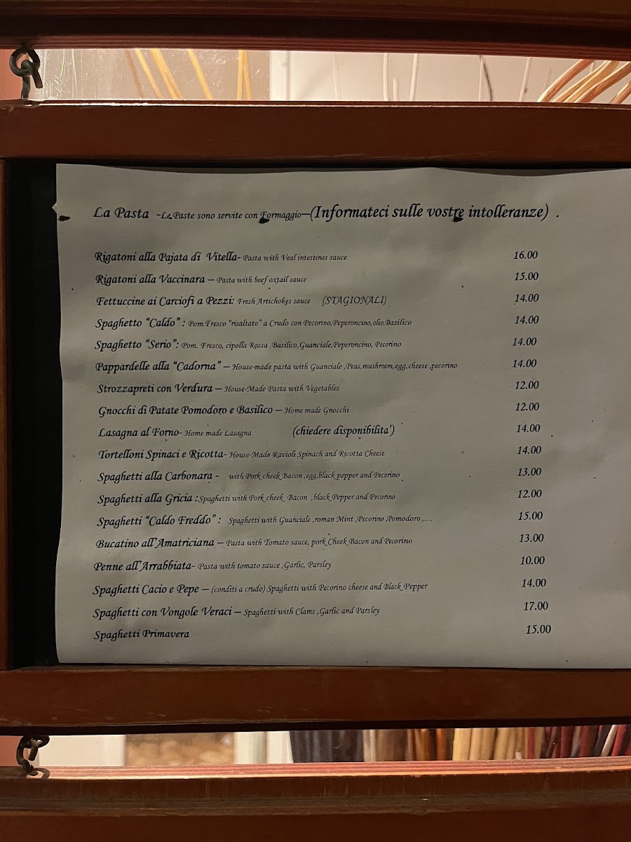 Menu Trattoria Cadorna-6