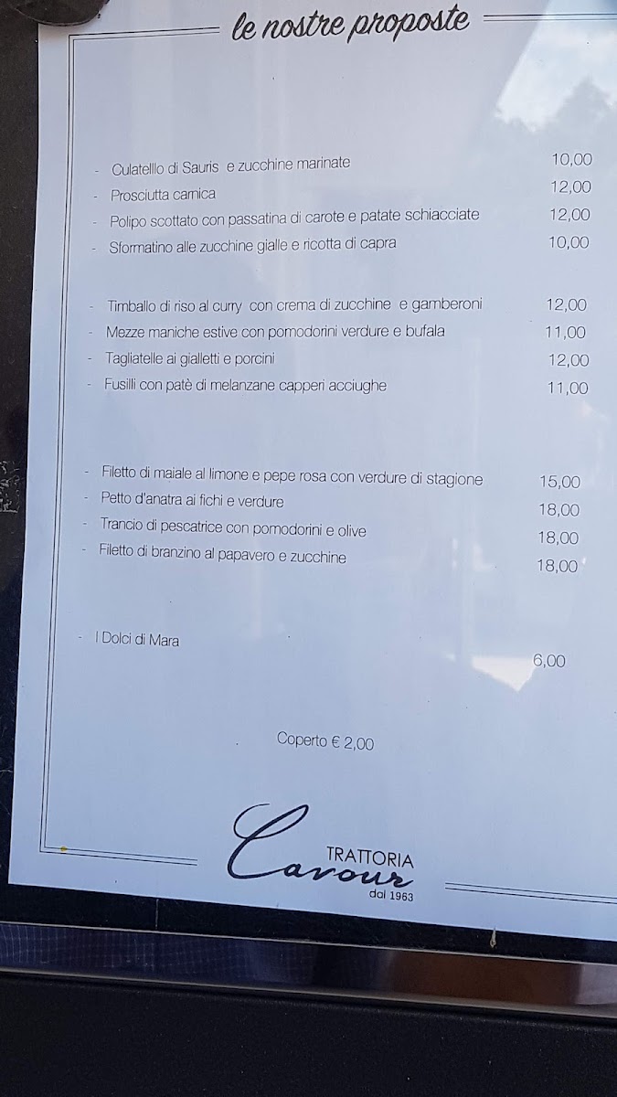 Menu Trattoria Cavour-1