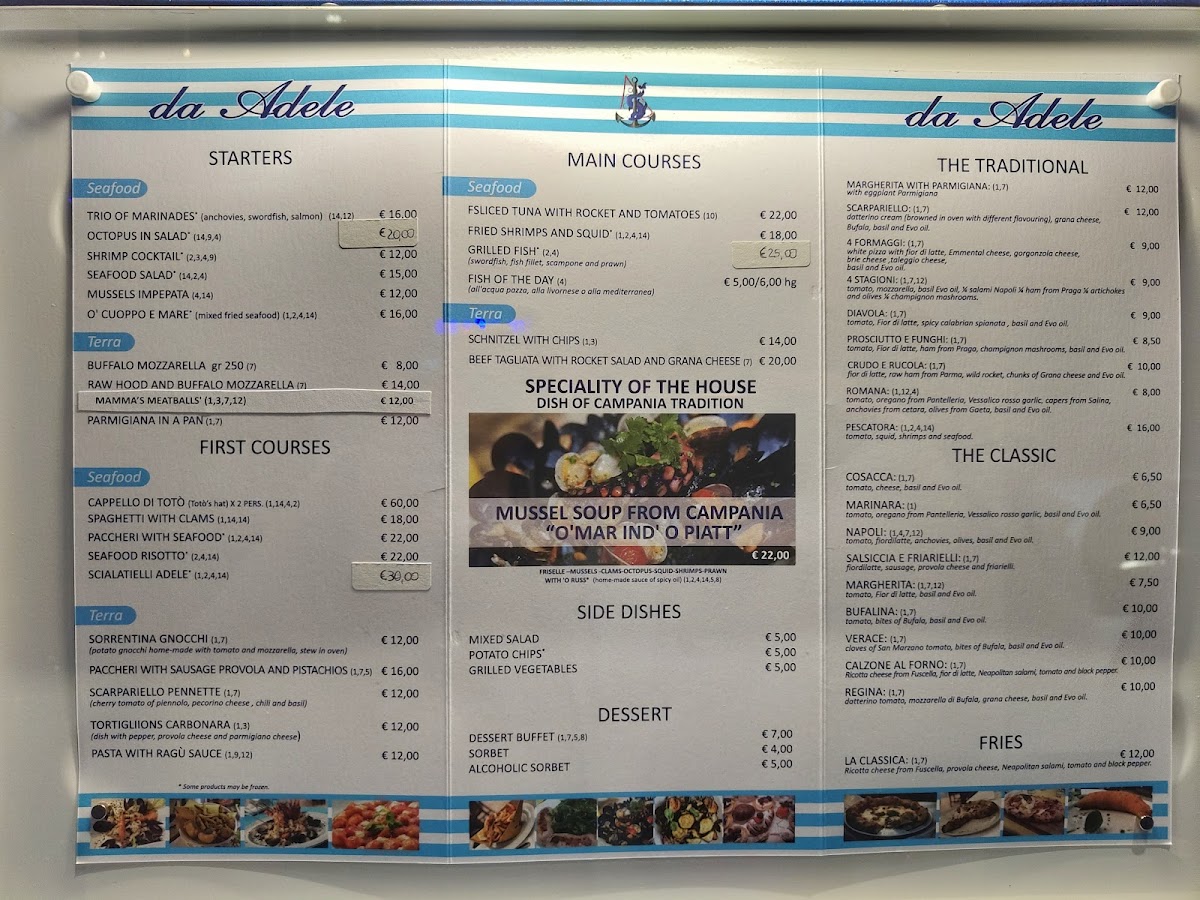 Menu Trattoria Da Adele-1
