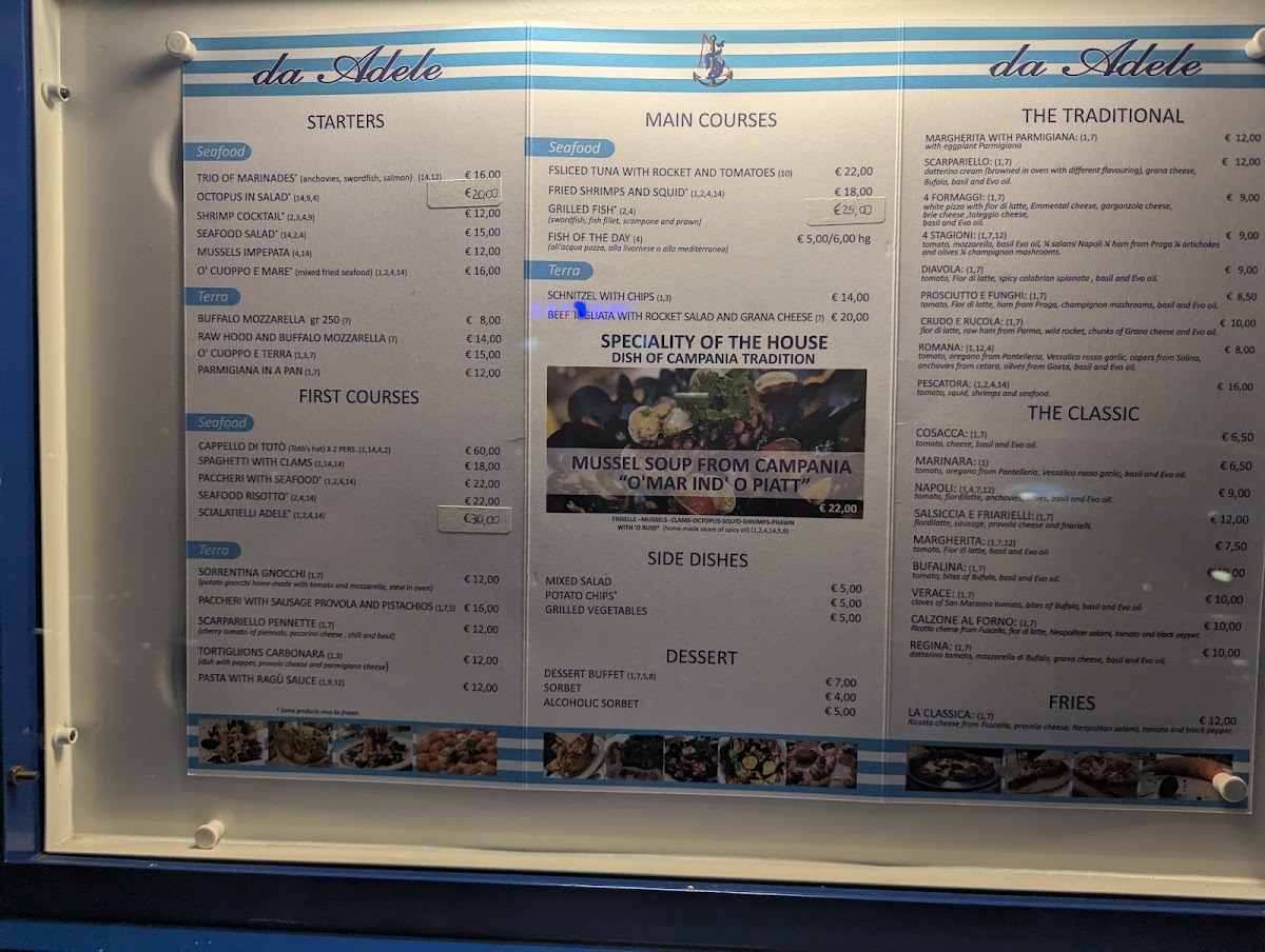 Menu Trattoria Da Adele-6