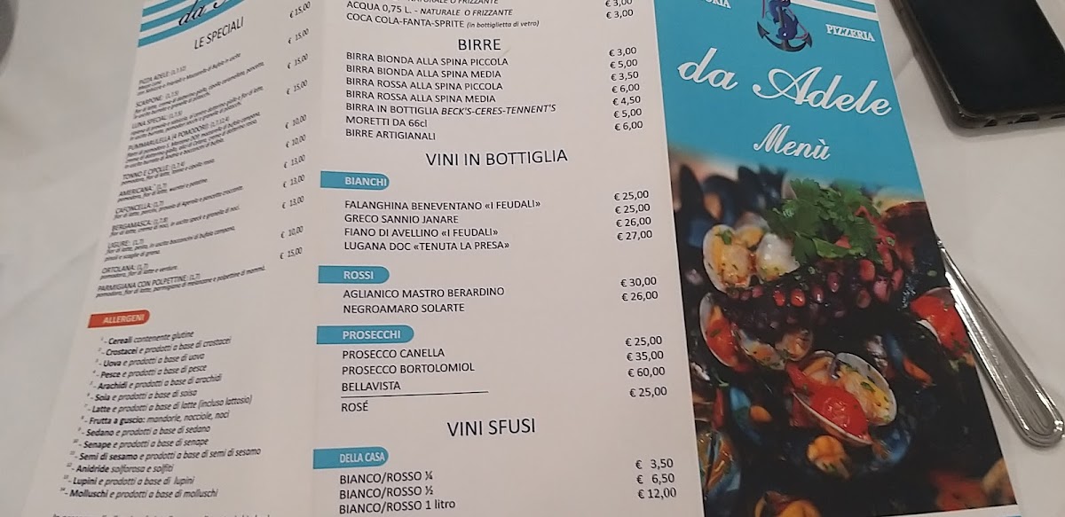 Menu Trattoria Da Adele-8