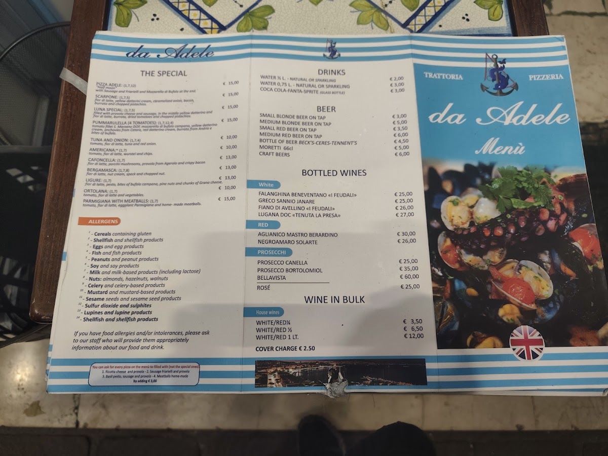 Menu Trattoria Da Adele-9