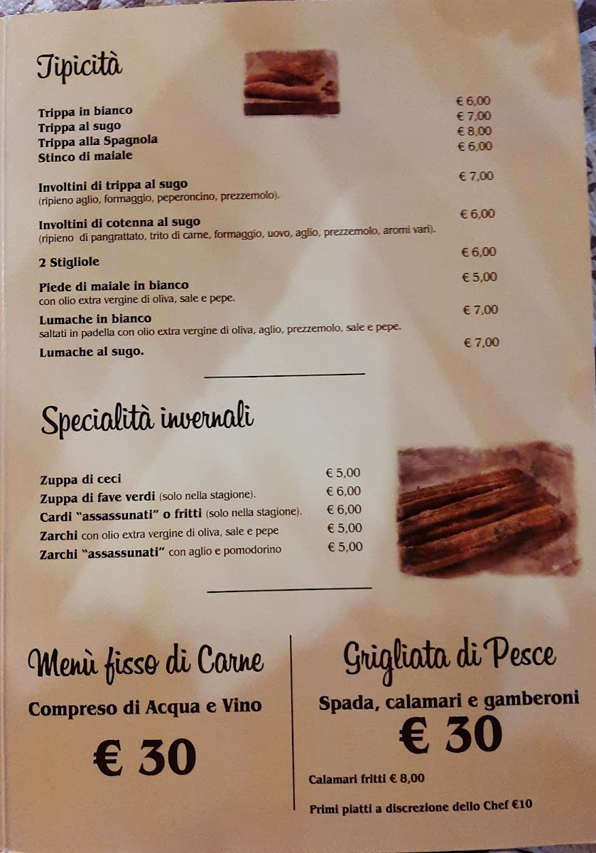 Menu Trattoria Da Carmelo-1
