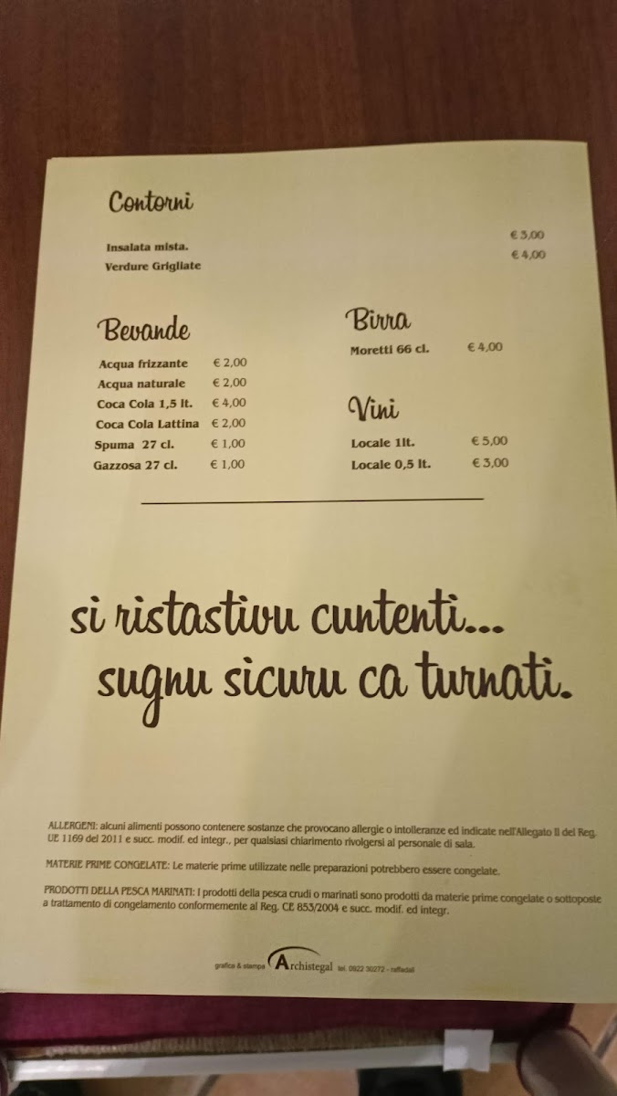 Menu Trattoria Da Carmelo-3