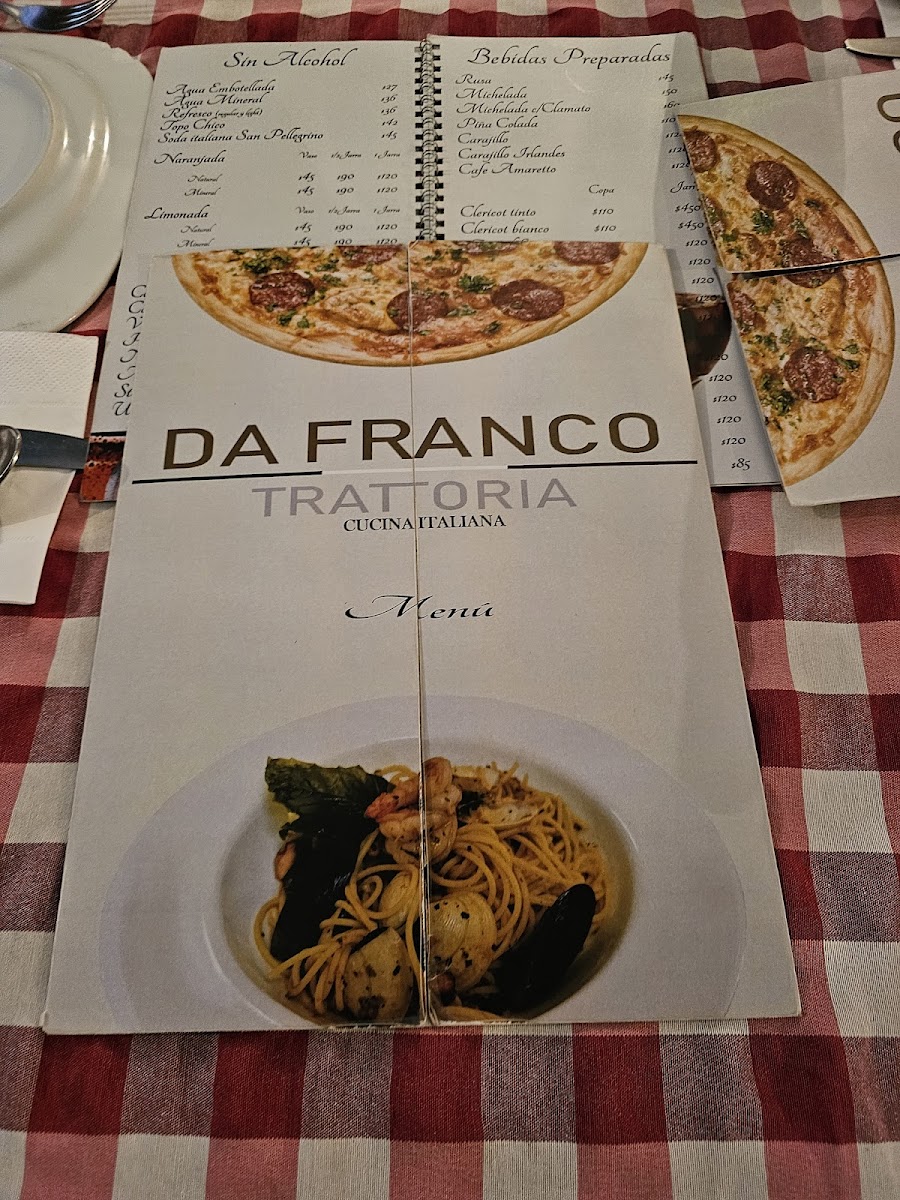 Menu Trattoria Da Franco-1