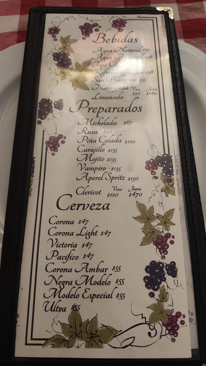 Menu Trattoria Da Franco-2
