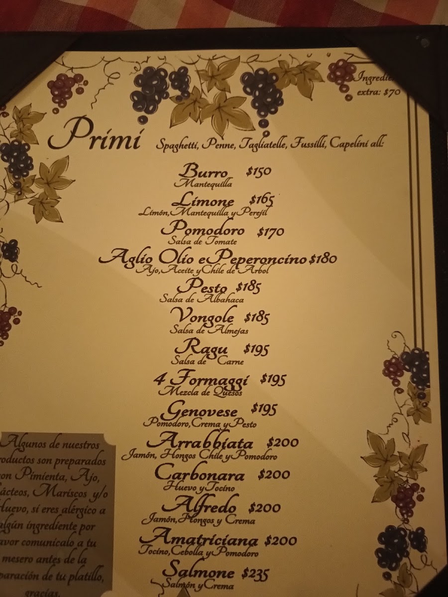 Menu Trattoria Da Franco-3