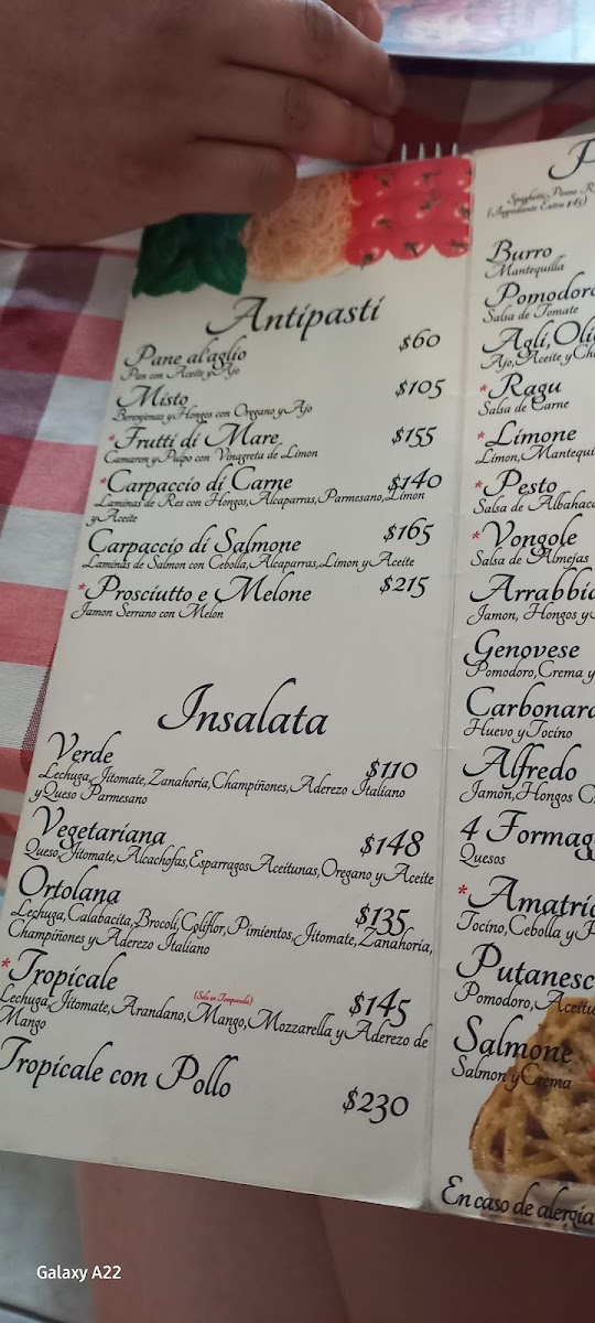 Menu Trattoria Da Franco-5