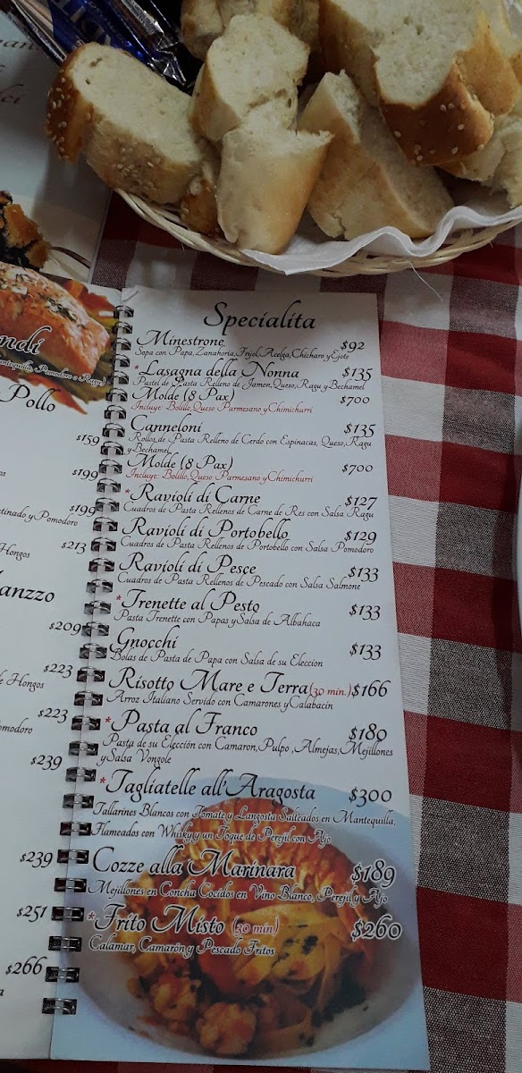 Menu Trattoria Da Franco-7