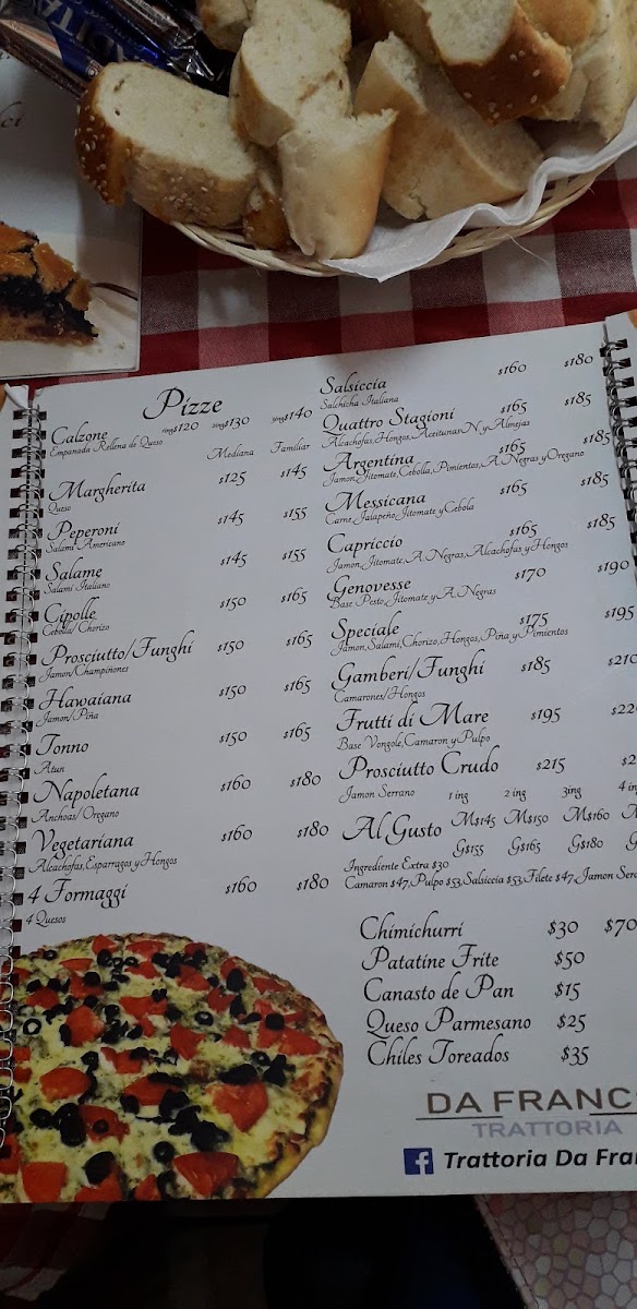 Menu Trattoria Da Franco-8