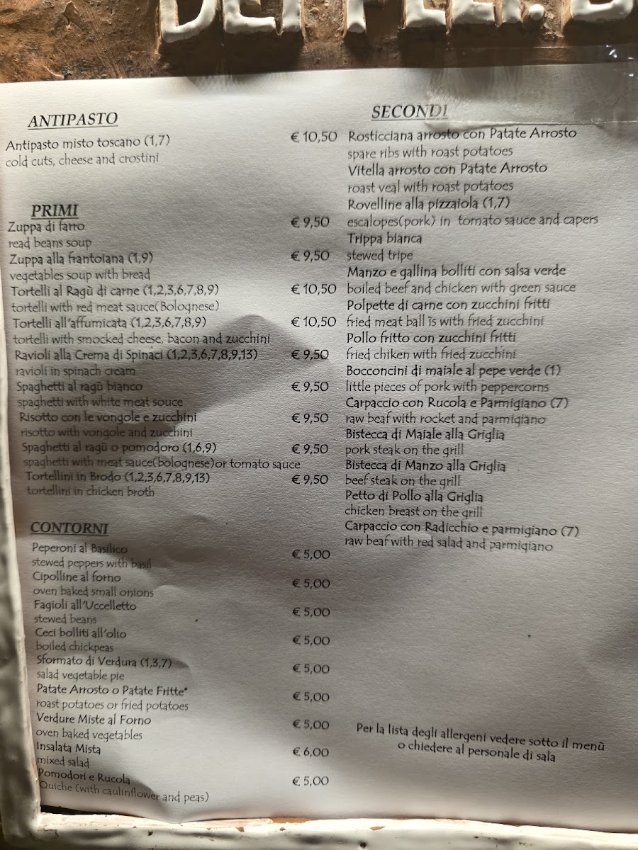 Menu Trattoria Da Leo-3