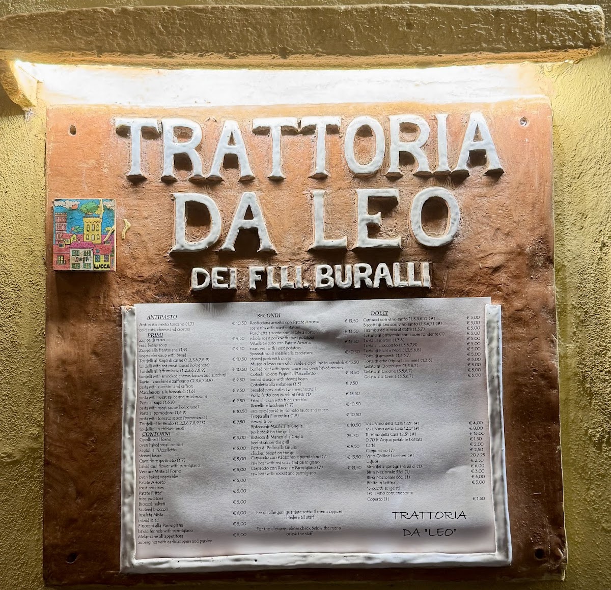 Menu Trattoria Da Leo-6