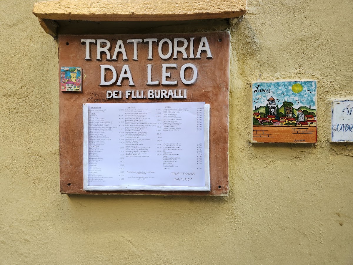 Menu Trattoria Da Leo-8