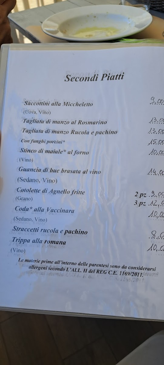 Menu Trattoria 'da Miccheletto'-4