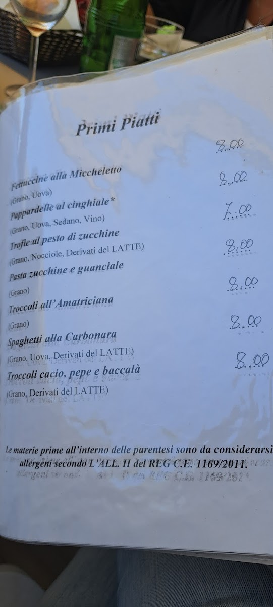 Menu Trattoria 'da Miccheletto'-5