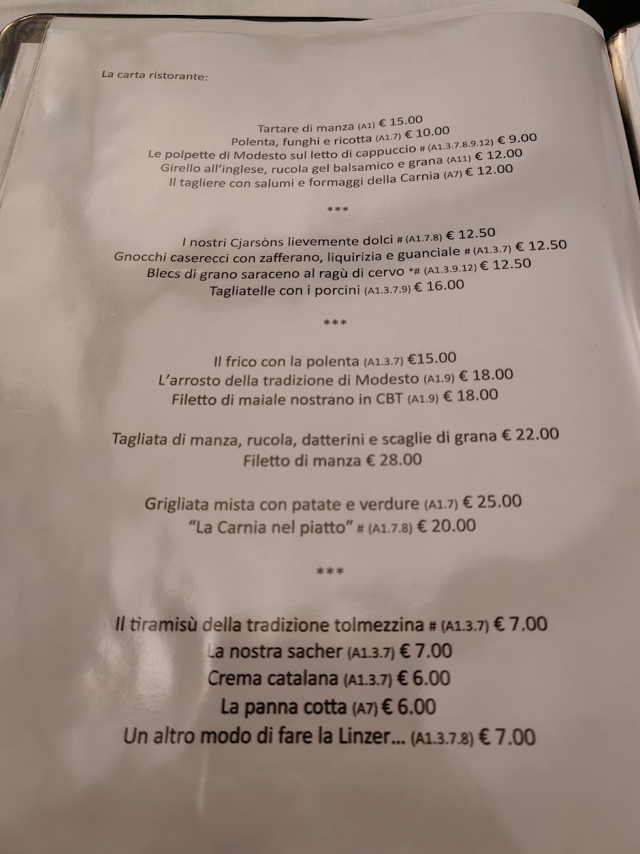 Menu Trattoria Da Modesto-1