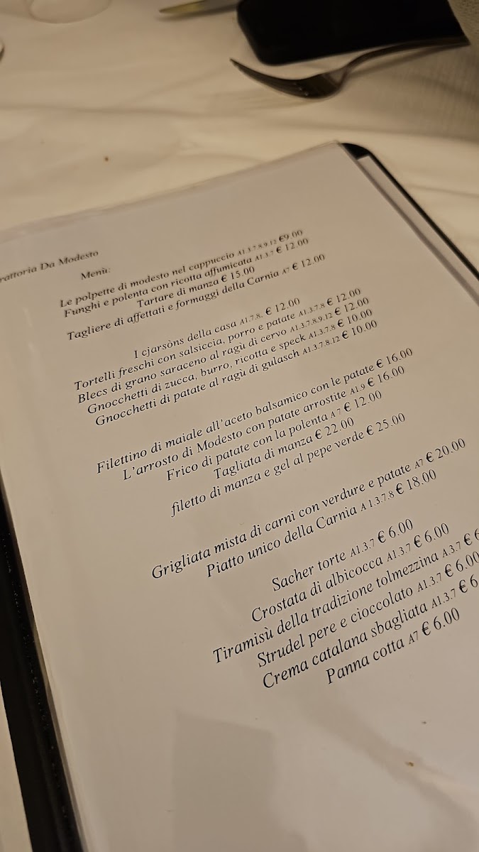 Menu Trattoria Da Modesto-2